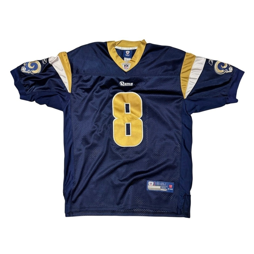 St. Louis Rams Sam Bradford #8 Reebok Blue‎ Jersey Size 50
